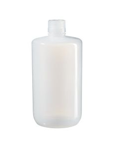 Thermo Scientific 2202-0005 Nalgene Large Narrow-Mouth LDPE Bottles, 2 L - Translucent (Case of 6)