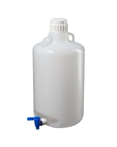 Thermo Scientific 2318-0065 Nalgene LDPE, Round Carboy with Spigot - 6.6 gal. / 25 L
