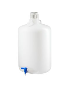 Thermo Scientific 2318-0130 Nalgene LDPE, Round Carboy with Spigot - 13 gal. / 50 L