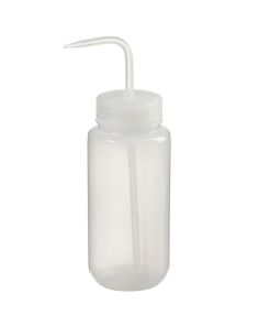 Thermo Scientific 2407-0500 Nalgene Wide-Mouth LDPE Wash Bottles, 500 mL - Translucent (Case of 24)