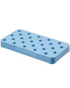 Thermo Scientific 5030-0505 CryoTube Holders, 25 Cryogenic Tubes - Blue (Case of 4)