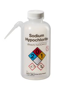 Thermo Scientific 2436-0506 Nalgene Vented Unitary Right-to-Know LDPE Wash Bottles, 500 mL - (Case of 24)