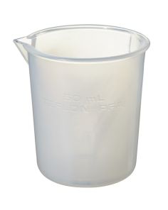 Nalgene Griffin Low-Form PFA Plastic Beakers, 50 mL - Natural translucent (Case of 6)