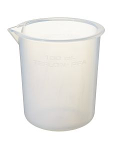 Nalgene Griffin Low-Form PFA Plastic Beakers, 100 mL - Natural translucent (Case of 6)