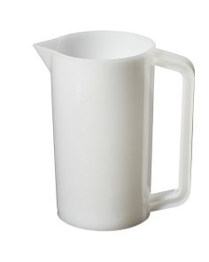 Nalgene Graduated HDPE Plastic Beakers With Handles, 1000 mL - Natural translucent (Case of 6)