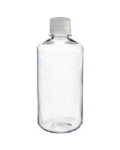 Thermo Scientific 2205-0032 Nalgene Narrow-Mouth Polycarbonate Bottles With Closure, 1 L - Clear (Case of 24)