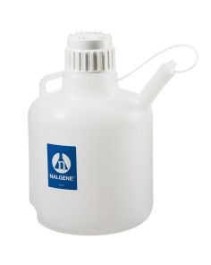 Thermo Scientific 2340-0020 Nalgene LDPE Safety Dispensing Jugs with Closure, 10 L - Translucent (Case of 4)