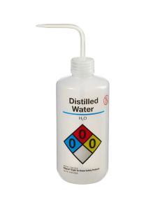 Thermo Scientific 2425-0505 Nalgene Narrow-Mouth Right-to-Know LDPE Wash Bottles, 500 mL - Natural (Case of 24)