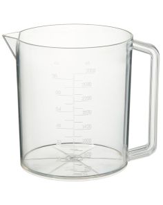 Nalgene PMP Graduated Plastic Beakers with Handles, 3000 mL - Clear (Case of 6)