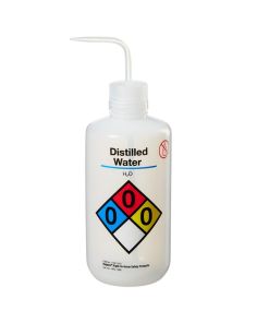 Thermo Scientific 2425-1005 Nalgene Narrow-Mouth Right-to-Know LDPE Wash Bottles, 1000 mL - Natural (Case of 12)