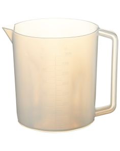 Nalgene PFA Graduated Plastic Beakers with Handles, 3000 mL - Natural translucent (Each)