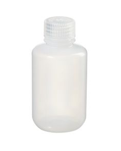 Thermo Scientific 382003-0004 Nalgene LDPE Low Particulate/Low Metals Bottles with Closure, 125 mL - Translucent (Case of 72)