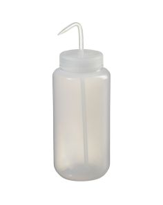 Thermo Scientific 2407-1000 Nalgene Wide-Mouth LDPE Wash Bottles, 1000 mL - Translucent (Case of 12)