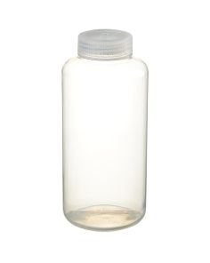 Thermo Scientific 2107-0032 Nalgene Wide-Mouth PMP Bottles with Closure, 1 L - Clear (Case of 16)