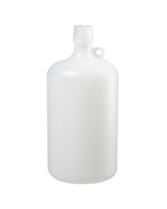 Thermo Scientific 2099-0010 Nalgene Narrow-Mouth HDPE IP2 Bottles, 4000 mL - Translucent (Case of 6)