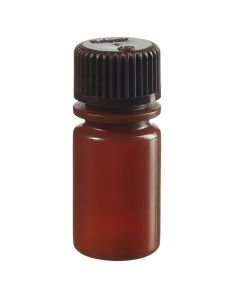 Thermo Scientific 312084-9050 Nalgene Translucent Amber HDPE Diagnostic Bottles with Closure: Bulk Pack, 15 mL - Translucent Amber (Case of 2000)