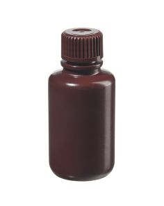Thermo Scientific 312085-0002 Nalgene Narrow-Mouth Opaque Amber HDPE Packaging Bottles with Closure: Bulk Pack, 60 mL - Opaque Amber (Case of 1000)