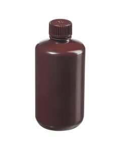 Thermo Scientific 312085-0008 Nalgene Narrow-Mouth Opaque Amber HDPE Packaging Bottles with Closure: Bulk Pack, 250 mL - Opaque Amber (Case of 250)