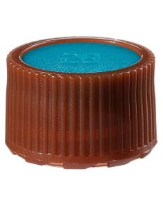 Nalgene PPCO Amber High Profile Closures with Color Coders for Micro Packaging Vials: Sterile, Bulk Pack