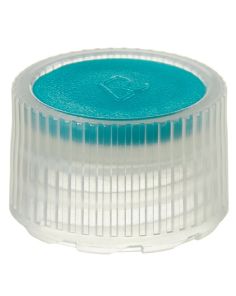 Nalgene PPCO High Profile Closures with Color Coders for Micro Packaging Vials: Sterile, Bulk Pack