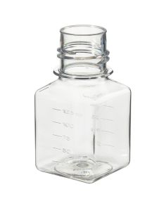  342044-0125 Nalgene Square PET Media Bottles Without Closure: Sterile, Shrink-Wrapped Trays, - ()