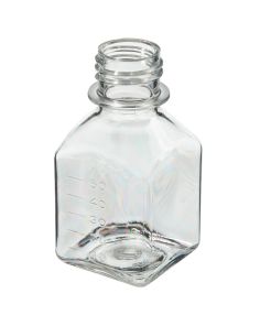 Thermo Scientific 342024-0060 Nalgene PETG Square Media Bottles without Closure: Sterile, Shrink-Wrapped Trays, 60 mL - Clear (Case of 200)
