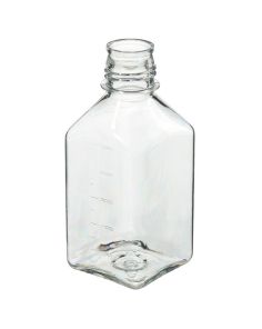 Thermo Scientific 342024-0500 Nalgene PETG Square Media Bottles without Closure: Sterile, Shrink-Wrapped Trays, 500 mL - Clear (Case of 40)