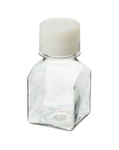  342020-0125 Nalgene Square PETG Media Bottles With Closure: Sterile, Shrink-Wrapped Trays, - ()