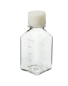 Thermo Scientific 342020-0250 Nalgene Square PETG Media Bottles with Closure: Sterile, Shrink-Wrapped Trays, 250 mL - Clear (Case of 60)