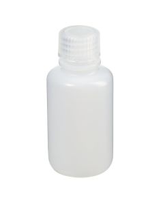 Thermo Scientific 322089-0002 Nalgene Narrow-Mouth HDPE Bottles with Closure: Shrink-Wrapped Trays, 60 mL - Natural (Case of 1050)