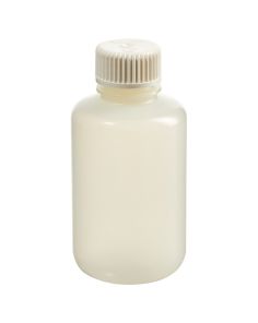 Thermo Scientific 342089-0004 Nalgene Narrow-Mouth HDPE Packaging Bottles With Closure: Sterile, Shrink-Wrapped Trays, 125 mL - Translucent (Case of 240)
