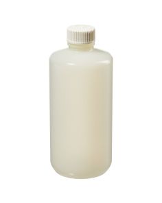 Thermo Scientific 342089-0016 Nalgene Narrow-Mouth HDPE Packaging Bottles With Closure: Sterile, Shrink-Wrapped Trays, 500 mL - Translucent (Case of 120)
