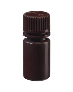 Thermo Scientific 322004-9050 Nalgene Opaque Amber HDPE Diagnostic Bottles with Closure: Nonsterile, in Tray Pack, 15 mL - Opaque Amber (Case of 1500)