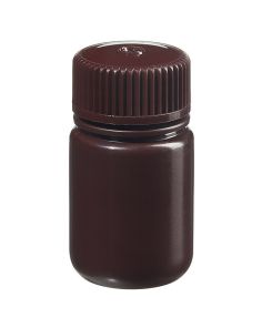 Thermo Scientific 312185-0001 Nalgene Wide-Mouth Opaque Amber HDPE Packaging Bottles with Closure: Bulk Pack, 30 mL - Opaque Amber (Case of 1000)