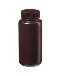 Thermo Scientific 312185-0016 Nalgene Wide-Mouth Opaque Amber HDPE Packaging Bottles with Closure: Bulk Pack, 500 mL - Opaque Amber (Case of 125)