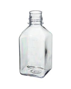 Thermo Scientific 362015-0500 Nalgene Square Polycarbonate Graduated Bottles without Closure: Tray Pack, 500 mL - Clear (Case of 40)