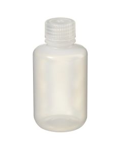 Thermo Scientific 312088-0004 Nalgene Narrow-Mouth LDPE Packaging Bottles with Closure: Bulk Pack, 125 mL - Translucent (Case of 500)