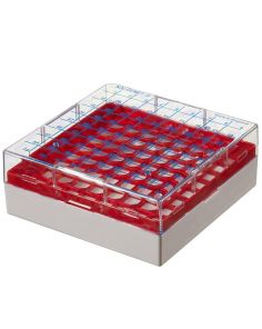 Thermo Scientific 867013-0240 CryoBoxes, 81 (1 to 2 mL Vials) - Red (Case of 24)