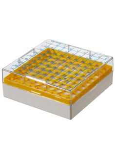 Thermo Scientific 867013-0241 CryoBoxes, 81 (1 to 2 mL Vials) - Yellow (Case of 24)