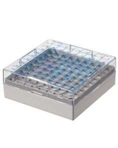 Thermo Scientific 867013-0244 CryoBoxes, 81 (1 to 2 mL Vials) - Gray (Case of 24)
