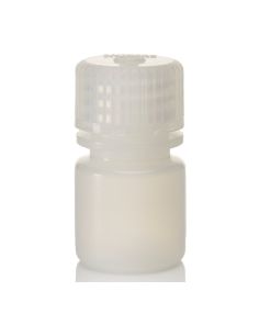 Thermo Scientific 312002-9025 Nalgene Natural HDPE Diagnostic Bottles with Closure: Bulk Pack, 8 mL - Translucent (Case of 2000)
