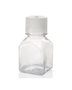 Thermo Scientific 2015-0125 Nalgene Square Polycarbonate Bottles with Closure, 125 mL - Translucent (Case of 48)