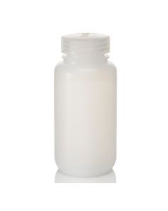 Thermo Scientific 2103-0008 Nalgene Wide-Mouth LDPE Bottles with Closure, 250 mL - Translucent (Case of 72)