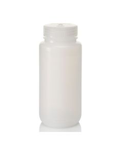 Thermo Scientific 312103-0016 Nalgene Wide-Mouth LDPE Bottles with Closure: Bulk Pack, 500 mL - Natural (Case of 125)