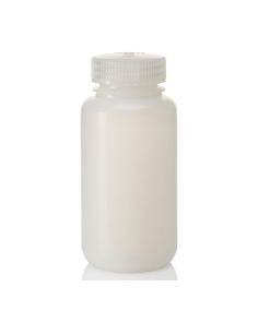 Thermo Scientific 312199-0008 Nalgene Wide-Mouth HDPE IP2 Bottles with Closure: Bulk Pack, 250 mL - White (Case of 250)