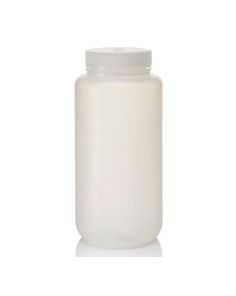 Thermo Scientific 2187-0032 Nalgene Wide-Mouth PPCO Economy Bottles With Closure, 1 L - Translucent (Case of 24)