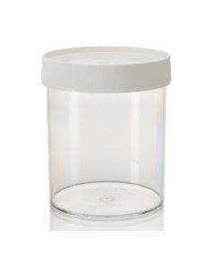 Thermo Scientific 2116-1000 Nalgene Straight-Sided Wide-Mouth Polycarbonate Jars with Closure, 1000 mL - Clear (Case of 16)
