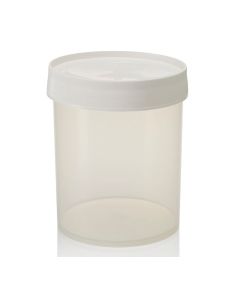 Thermo Scientific 2118-0032 Nalgene Wide-Mouth Straight-Sided PPCO Jars with Closure, 1000 mL - Translucent (Case of 24)