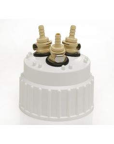 Thermo Scientific 2158-0031 Nalgene Polypropylene, TPE Gasket, Accessory, Closure 83B, 3 port, 1/4 inch