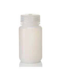 Thermo Scientific 2189-0004 Nalgene Wide-Mouth HDPE Economy Bottles with Closure, 125 mL - Translucent (Case of 72)